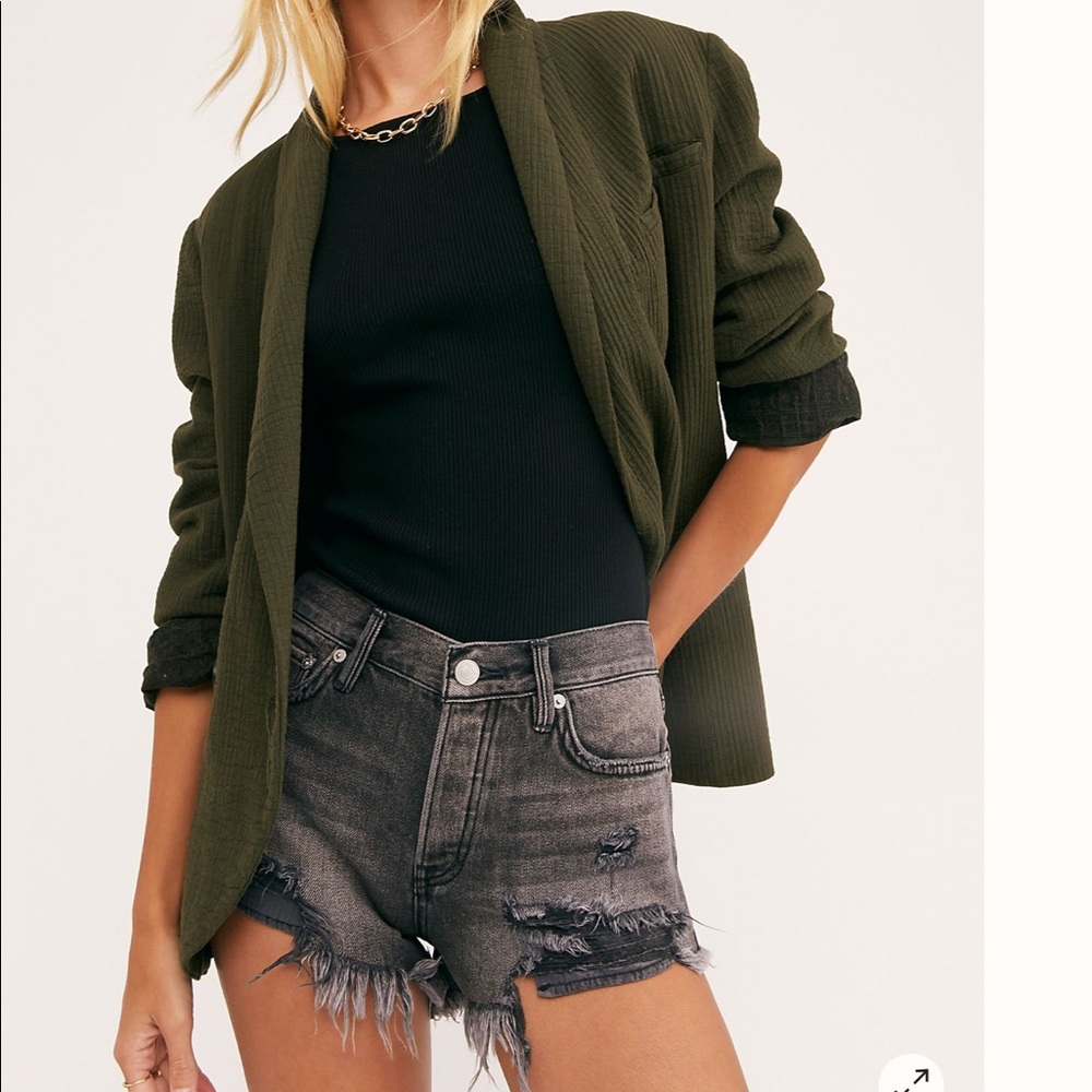 Free People Loving Good Vibrations Cutoff Shorts - Picture 2 of 8